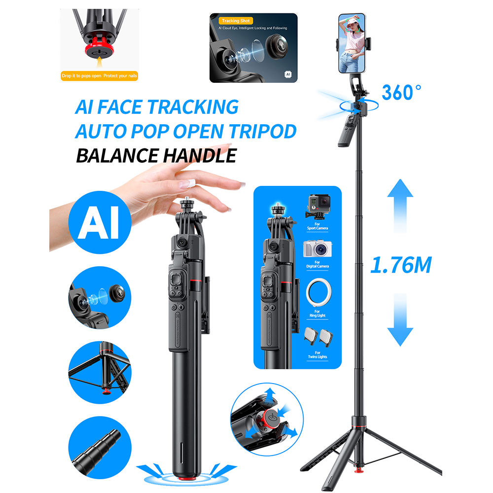 Selfie Stick Tripod - Selfie Stick da salto con treppiede