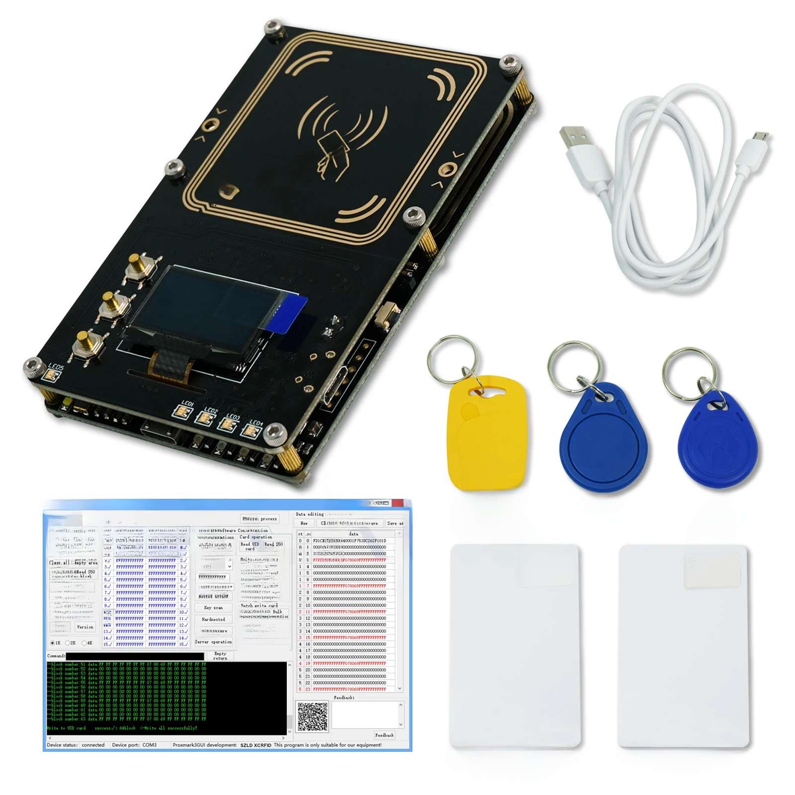 Nfc Card Reader - Nuovo Proxmark3 Aggiornato Sviluppo Kit 5.0