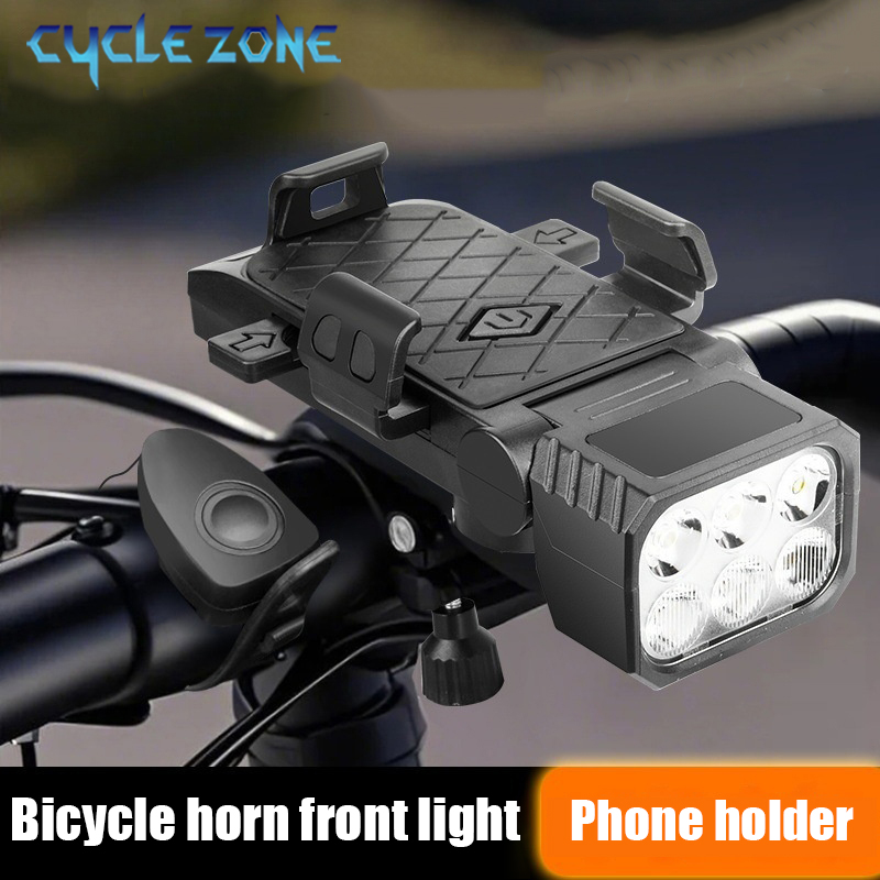 Phone Zone Accessories & Repair - Luce anteriore per bicicletta con clacson