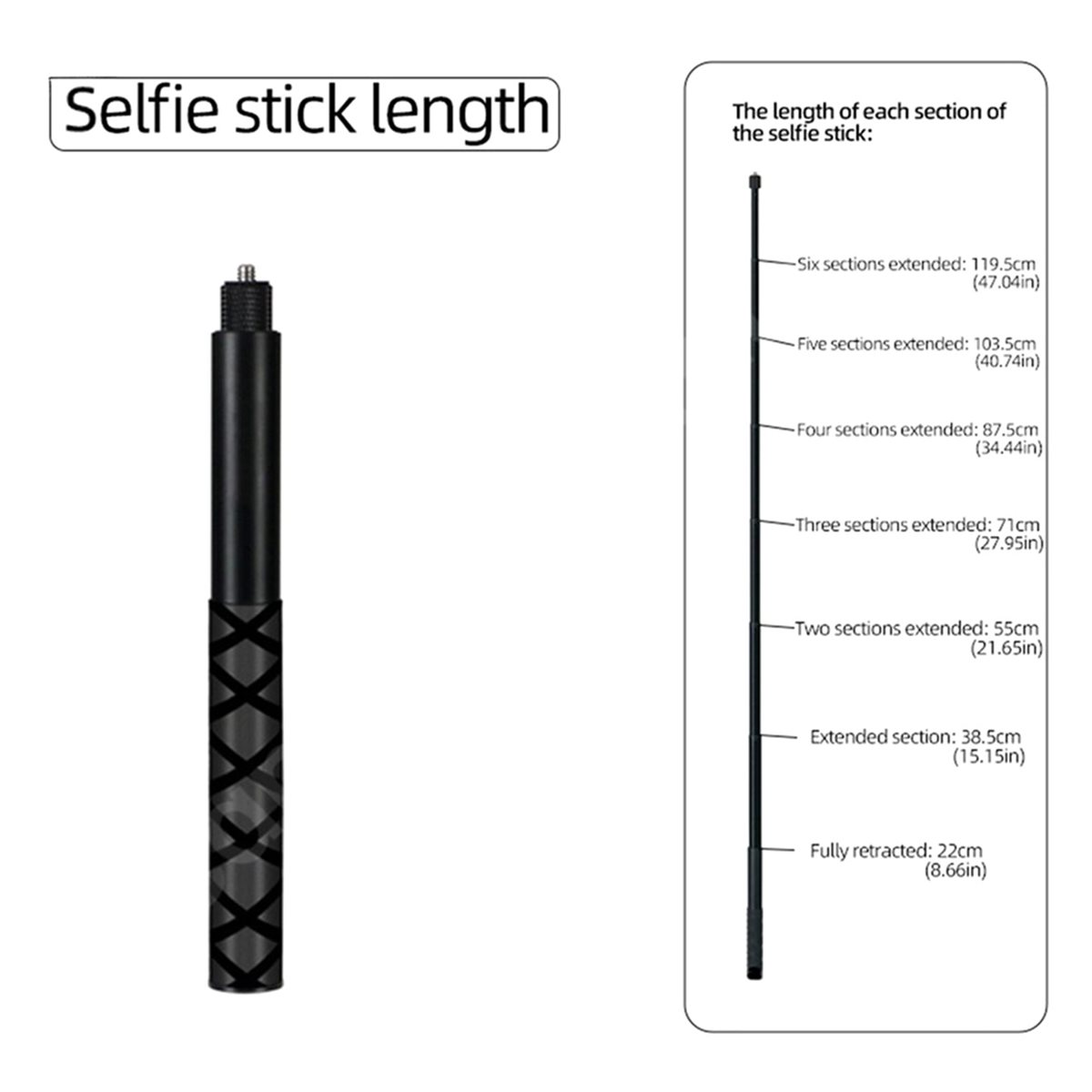 Selfie Stick Tripod - Supporto da Tavolo Rotante N05R per