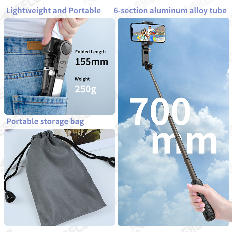 Q18 Stabilizzatore Gimbal da T - Selfie Stick Tripod recensione e prezzo