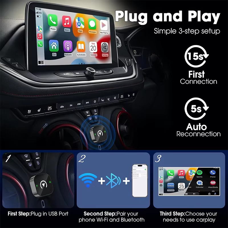 Adattatore CarPlay Wireless 2- - Quality Phone Accessories recensione e prezzo
